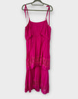 Biba Tiered Pleated Maxi Dress - 12