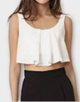 Black Halo Sleeveless Crop Top - 6