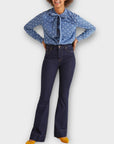 Boden Keira Bow Neck Polka Dot Shirt - 10