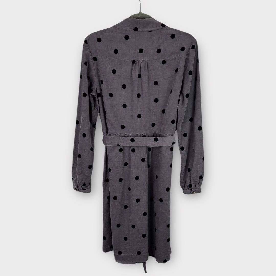 Boden Olympia Polka Dot Cord Shirt Dress - 10