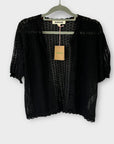 Boden Pointelle Cotton Knit Cardigan - 10 (S)