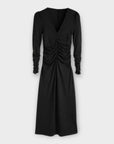 Boden Ruched Jersey Midi Dress - 10