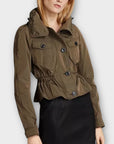 Burberry Kenbrook Short Peplum Rain Jacket - 6