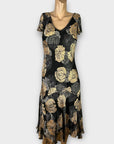 CC Petite Silk Embellished Maxi Dress - 10