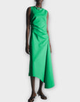 COS Asymmetric Gathered Midi Dress - S