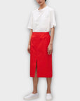 COS Front Slit Cotton Skirt - 8