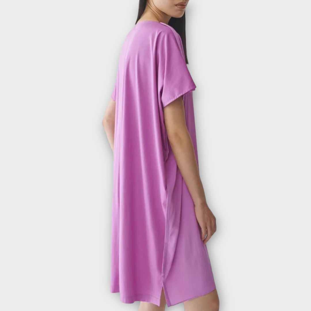 COS Organic Cotton Mulberry Silk Relaxed Tunic Dress M