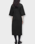 COS Stretch-Jersey V-Neck Cotton Dress - 16 (L)