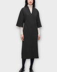 COS Stretch-Jersey V-Neck Cotton Dress - 16 (L)