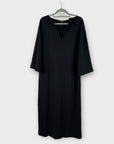 COS Stretch-Jersey V-Neck Cotton Dress - 16 (L)