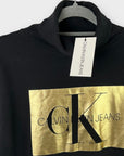 Calvin Klein Relaxed Monogram Cotton Sweatshirt Dress - 10 (S)