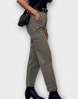 Mint Velvet Cotton Blend Cargo Trousers - 12S