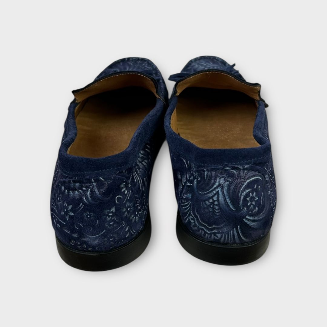 Carolina Paisley Print Tassel Loafers - 9/42