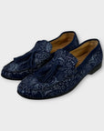 Carolina Paisley Print Tassel Loafers - 9/42