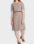 Carolyn Donnelly Check Knit Dress - 12