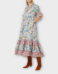 Celia B Brenda Floral Midi Dress - M