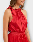 Choklate Paris Satin Halter Neck Top - One Size