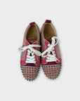 Christian Louboutin Vieira Spikes Veau Velour Sneakers - 5/38