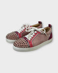 Christian Louboutin Vieira Spikes Veau Velour Sneakers - 5/38