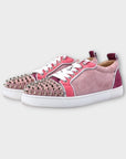Christian Louboutin Vieira Spikes Veau Velour Sneakers - 5/38
