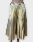 Closet London Metallic Pleated Skirt - 14
