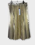 Closet London Metallic Pleated Skirt - 14