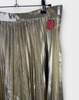 Closet London Metallic Pleated Skirt - 14