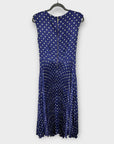 Closet London Twist Detail Pleated Polka Dot Dress - 10/12