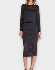 Clover Canyon Lasercut Neoprene Skirt - 12/14 (L)