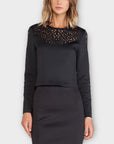 Clover Canyon Lasercut Neoprene Top - S