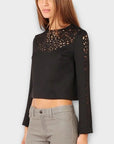 Clover Canyon Lasercut Neoprene Top - S