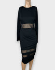 Club London Mesh Panel Dress - 10/12