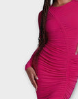 Club London Ruched Midi Dress - 8/10