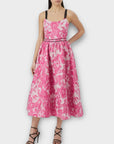 Coast Jacquard Floral Midi Dress - 8/10