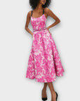 Coast Jacquard Floral Midi Dress - 8/10