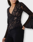 Coast Claire Burnout Wrap Top - 12