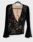 Coast Claire Burnout Wrap Top - 12