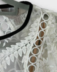 Coast Leaf Embroidered Dress - 8