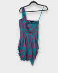 Coast One Shoulder Silk Dress - 10