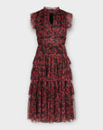Coast X Jo Holland Printed Mesh Tiered Dress - 10