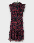 Coast X Jo Holland Printed Mesh Tiered Dress - 10