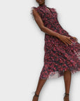 Coast X Jo Holland Printed Mesh Tiered Dress - 10