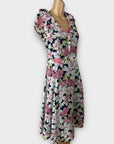 Collectif London Floral Vintage Midi Dress - 10