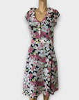 Collectif London Floral Vintage Midi Dress - 10