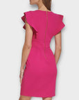 DKNY Flutter Sleeve Sheath Dress - 16/18