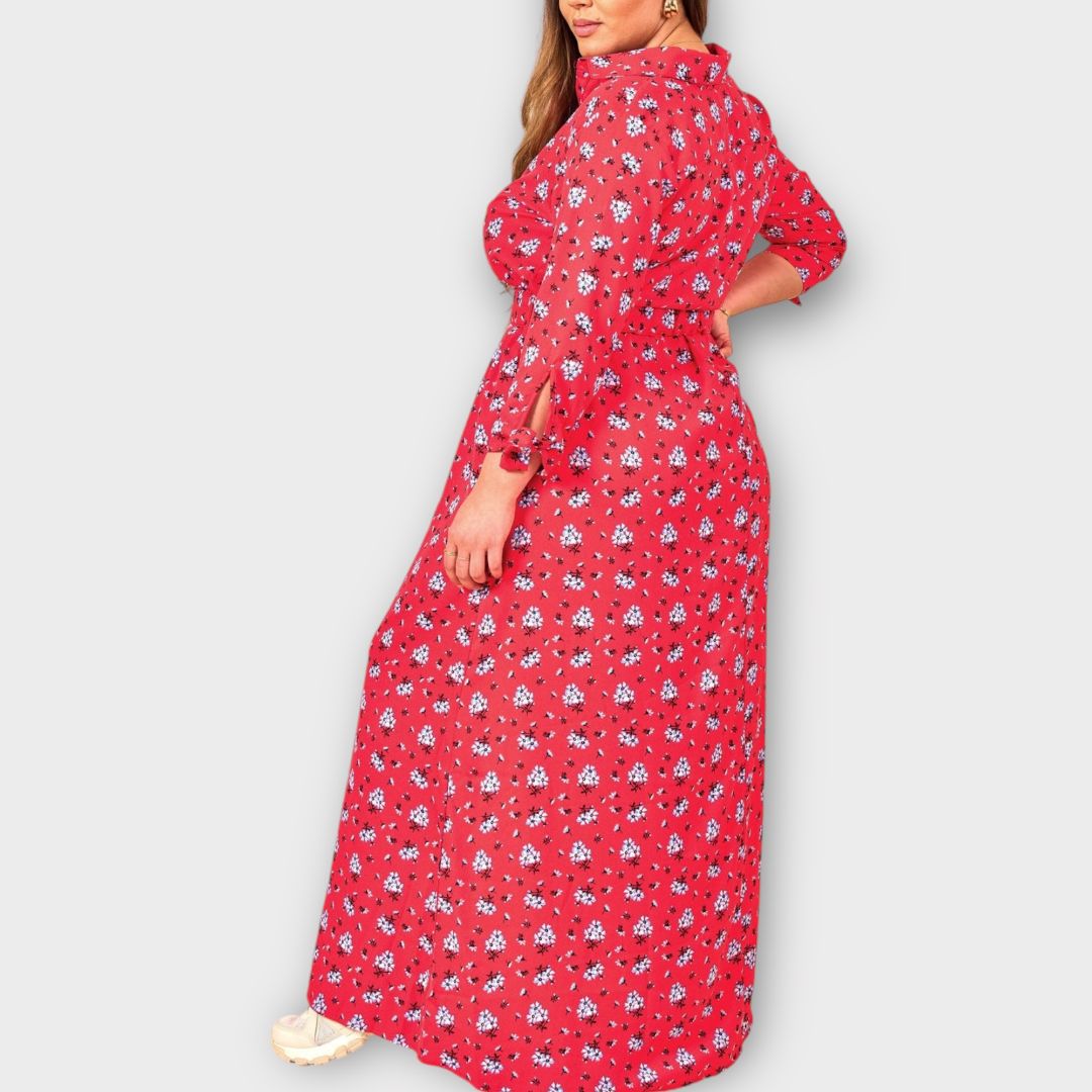 Dancing Leopard Floral Maxi Dress - 14