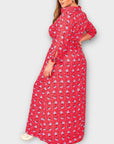 Dancing Leopard Floral Maxi Dress - 14