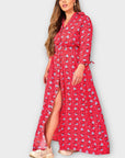 Dancing Leopard Floral Maxi Dress - 14