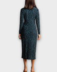 Dancing Leopard Goldie Palm Print Midi Dress - 8