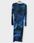Dancing Leopard Goldie Palm Print Midi Dress - 8